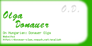 olga donauer business card